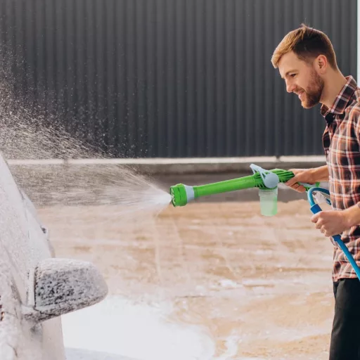 Nagynyomású öntözőpisztoly vegyszertartállyal 8 funkciós