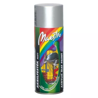   Prevent Maestro Akril Festék, Ezüstmetál, Matt, 400ml, RAL 9022