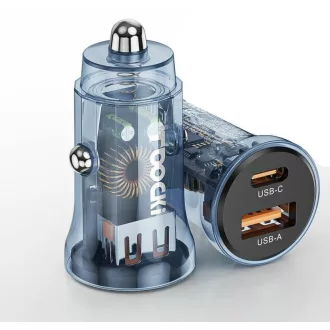 Autós töltő 07AC- USB/USB-C - Quick Charge 3.0 - 12/24V