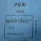 Smirdex 270, Vízálló Csiszolópapír, 230x280mm, P600
