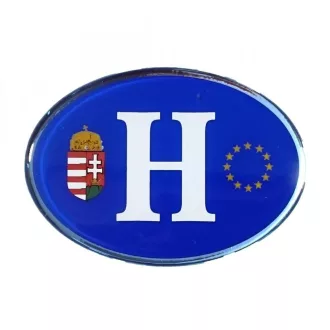 H betű öntapadós műgyantás embléma