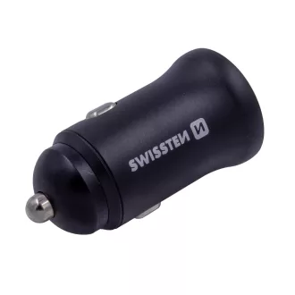  SWISSTEN Szivargyújtós USB Gyorstöltő - QC3.0/PD3.0 - USB-A/USB-C - 36W - 12/24V