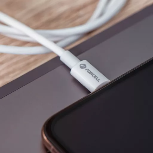 FORCELL adatkábel Type-C - Type-C QC4.0 3A/20V PD60W C338 2m fehér