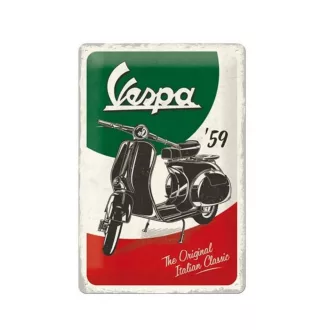 Fémtábla Dekoráció, Vespa '59, 20x30cm