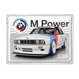 Fémtábla Dekoráció, Bmw M3 E30, 29x39cm