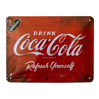 Fémtábla Dekoráció, CocaCola, 15x20cm
