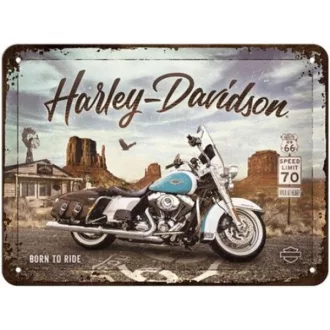 Fémtábla Dekoráció, Harley Davidson, 15x20cm