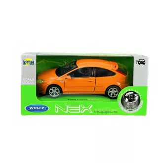 Welly Dobozos Modell Autó Ford Focus ST Narancs/Kék