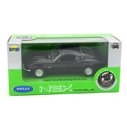 Welly Dobozos Modell Autó Ford Mustang Boss 429 1969