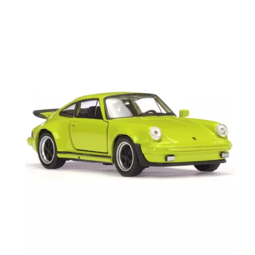 Welly Dobozos Modell Autó Porsche 911 Turbo - Zöld