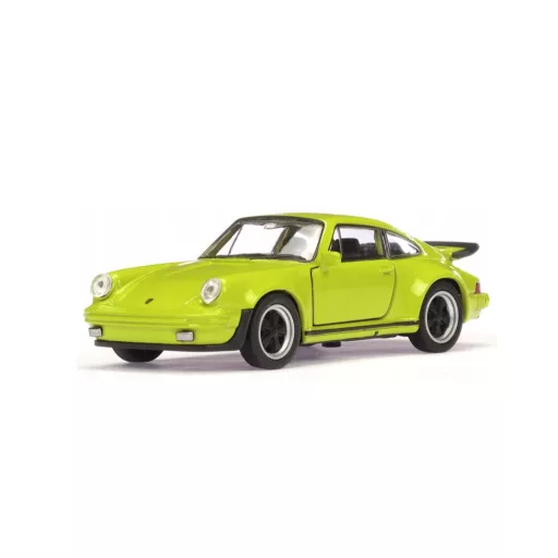 Welly Dobozos Modell Autó Porsche 911 Turbo - Zöld