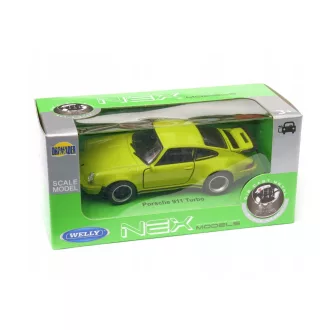 Welly Dobozos Modell Autó Porsche 911 Turbo - Zöld