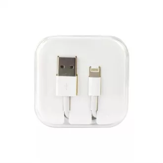 Adatkábel USB-Iphone 5-7 Plus Fehér, Dobozban
