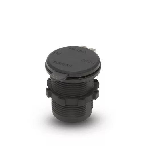 USB Aljzat Feszültségmérővel - QC3.0 - 12/24V