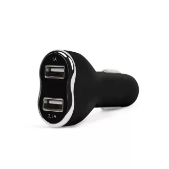 MNC USB TÖLTŐ+VOLTMÉRŐ FEKETE 12-24V 1A/2,1A