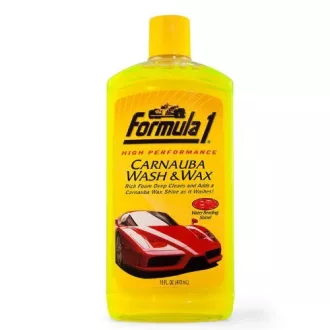 Formula 1 Carnauba Wash & Wax, Sampon+Wax, 473ml