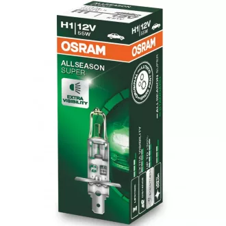 Osram ALLSEASON SUPER, Izzó H1 +30%, 55W - 12V