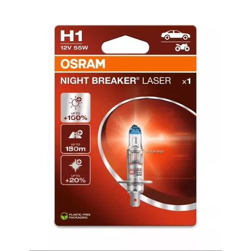 Osram Night Breaker Laser Next Gen. +150% izzó - H1 - 55W - 12V