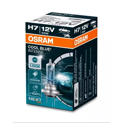 Osram , IZZÓ 12 V H7 55W DB COOL BLUE NEXT GEN +100%