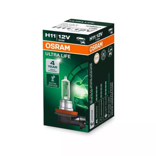 Osram H11 Izzó Ultralife, 12V 55W, Darabos