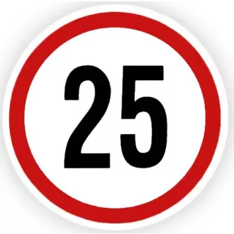 Sebesség korlátozó Matrica, 25-100Km, Nagy