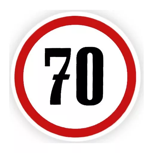 Sebesség korlátozó Matrica, 25-100Km, Nagy