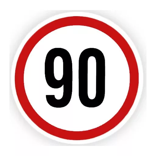 Sebesség korlátozó Matrica, 25-100Km, Nagy