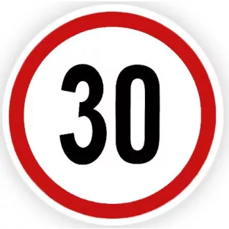 Sebességkorlátozó Matrica 25-130 Km Kicsi