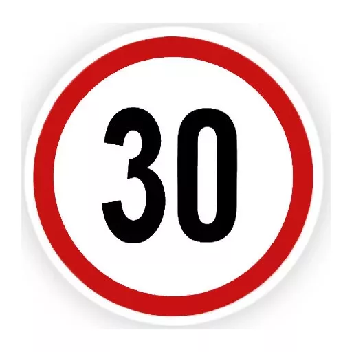 Sebességkorlátozó Matrica 25-130 Km Kicsi