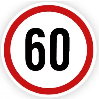 Sebességkorlátozó Matrica 25-130 Km Kicsi