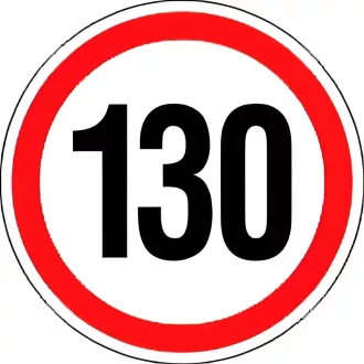 Sebességkorlátozó Matrica 25-130 Km Kicsi