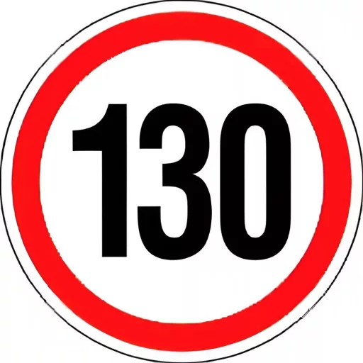 Sebességkorlátozó Matrica 25-130 Km Kicsi