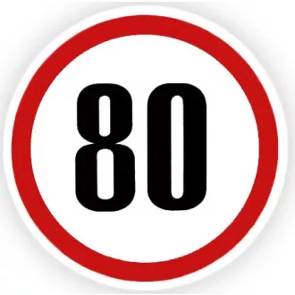 Sebességkorlátozó Matrica 25-130 Km Kicsi