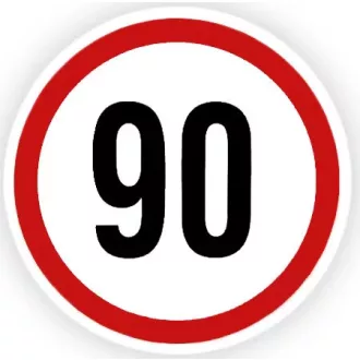 Sebességkorlátozó Matrica 25-130 Km Kicsi