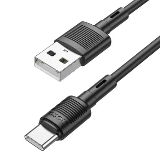 HOCO X83 USB adat- és töltőkábel USB Type-C 1 m fekete 2,4A