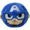 TY PLÜSS FIGURA PATTOGÓ CAPTAIN AMERICA 8CM
