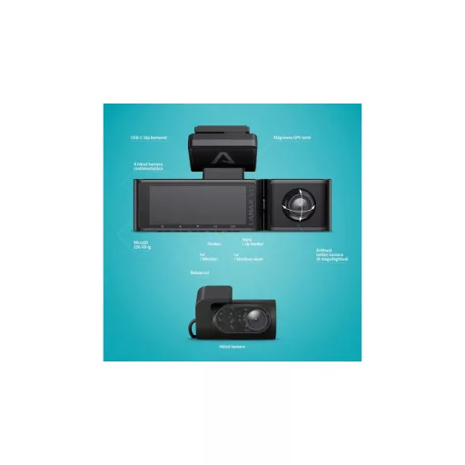 Lamax Menetrögzítő Kamera, N10 4K, 3in1