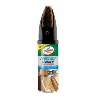   Turtle Wax Power Out, Bőrtisztító, Szagsemlegesítővel, Kefés, Hab, 400ml