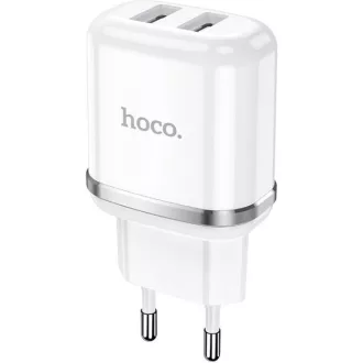 Hoco N4, Hálozati töltő, Dupla Usb, 2.4A