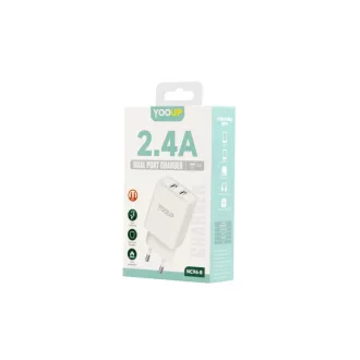 HÁLÓZATI TÖLTŐ YOOUP NC96-B 2XUSB-A 2,4A