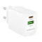 Borofone fali töltő BN27 Fuente - USB + Type C - QC 3.0 PD 20W fehér