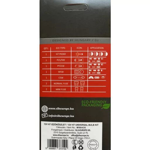 SLH, Izzókészlet, 12V, H7 55W