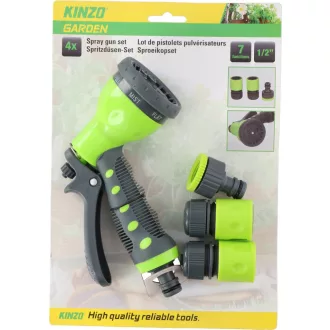 Kinzo Locsoló Szórófej Szett, Multifunkciós, 4 db-os