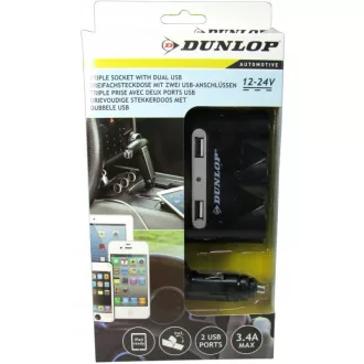 Dunlop 3-as szivargyújtó elsoztó - 12-24V