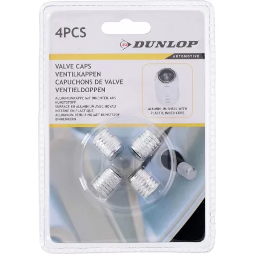 Dunlop Szelepsapka Szett, Alu, 4db-os