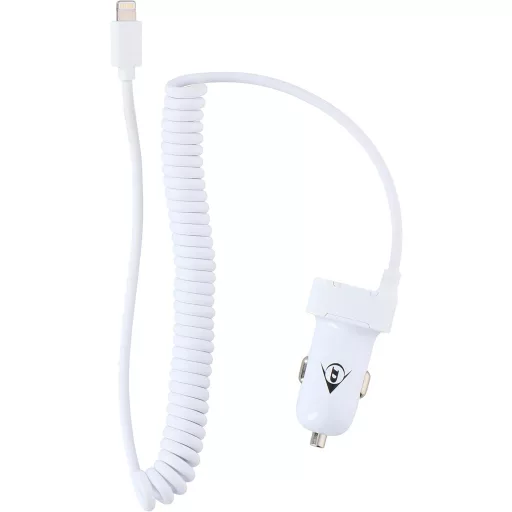 Dunlop, Szivargyújtó Töltő, iPhone, 12/24V, 2,1A