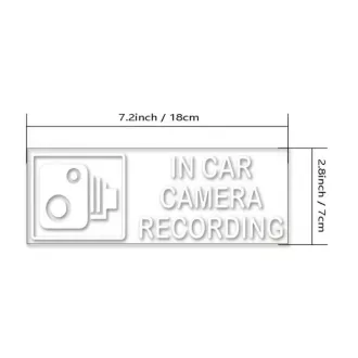   33076 Menetrögzítő kamera az autóban / In car camera recording matrica