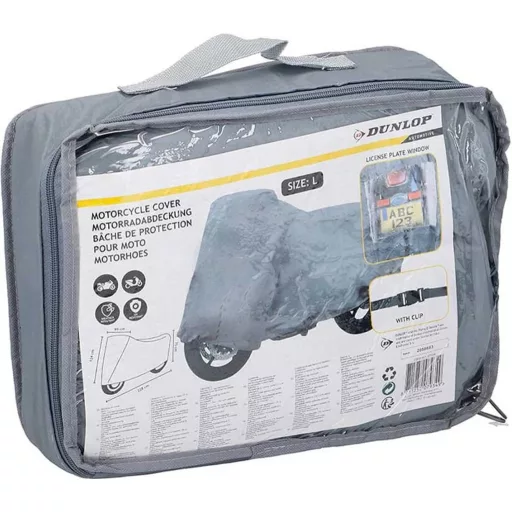 Dunlop Motorkerékpár Takaró Ponyva L-es méret, 228x99x124 cm