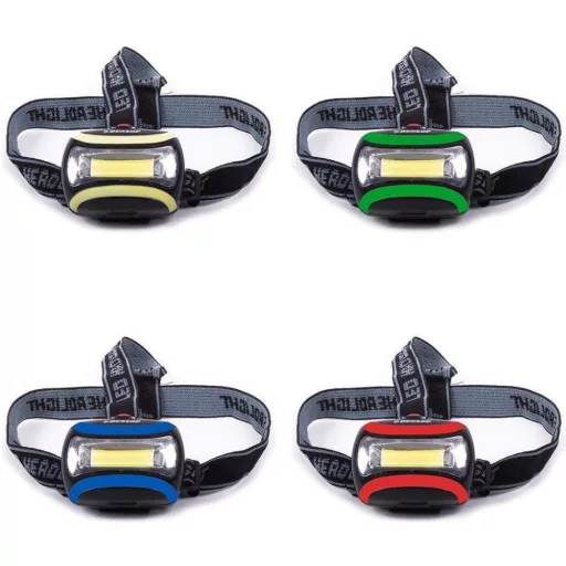 Dunlop COB LED Fejlámpa - 4 féle színben