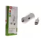 AllRide, Szivargyújtós Töltő, USB-C kábellel, 1,2 m kábel, 2,1A 12-24V